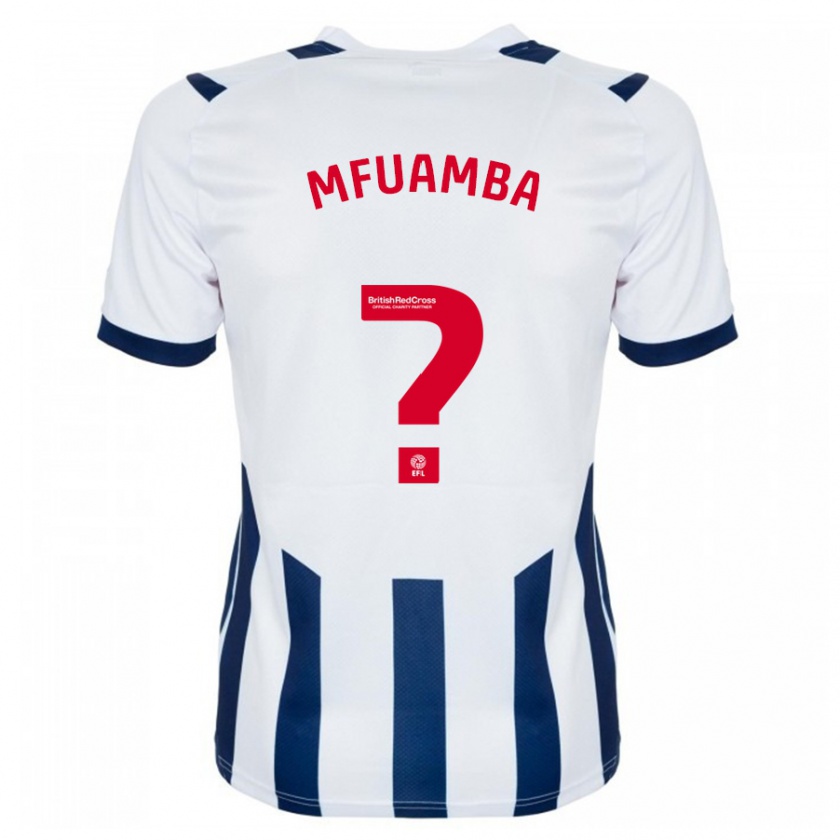 Kandiny Bambino Maglia Kevin Mfuamba #0 Bianco Kit Gara Home 2023/24 Maglietta