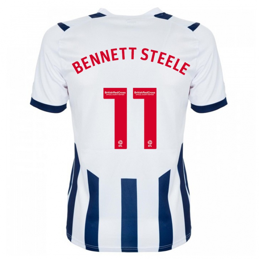 Kandiny Kinderen Lizzie Bennett-Steele #11 Wit Thuisshirt Thuistenue 2023/24 T-Shirt België