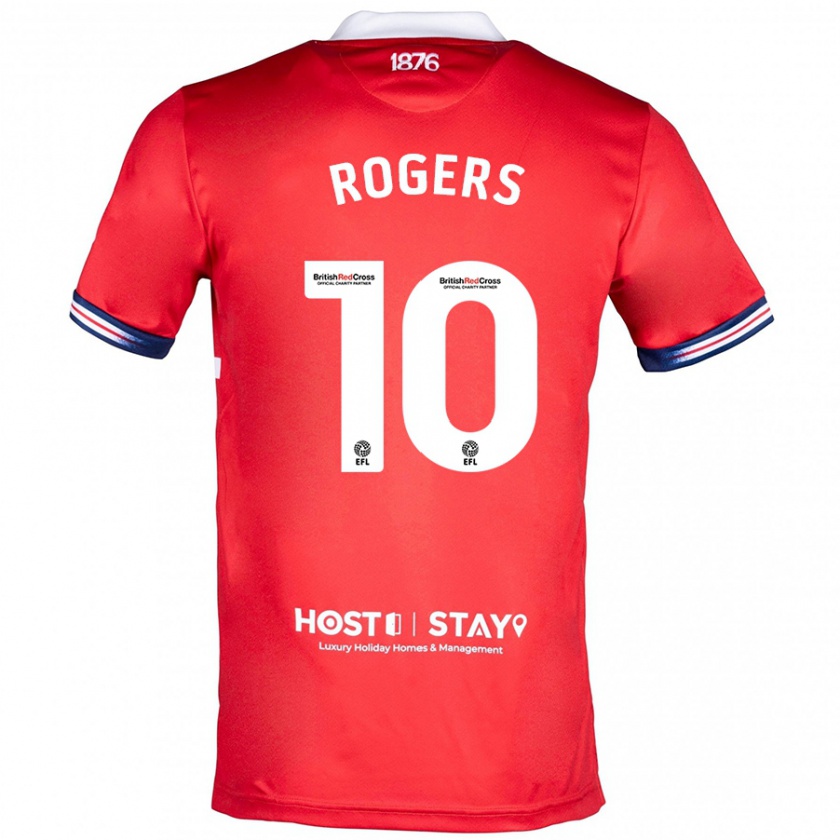 Kandiny Kinder Morgan Rogers #10 Rot Heimtrikot Trikot 2023/24 T-Shirt Österreich