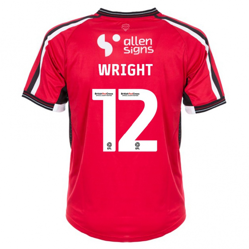 Kandiny Kinder Jordan Wright #12 Rot Heimtrikot Trikot 2023/24 T-Shirt Österreich