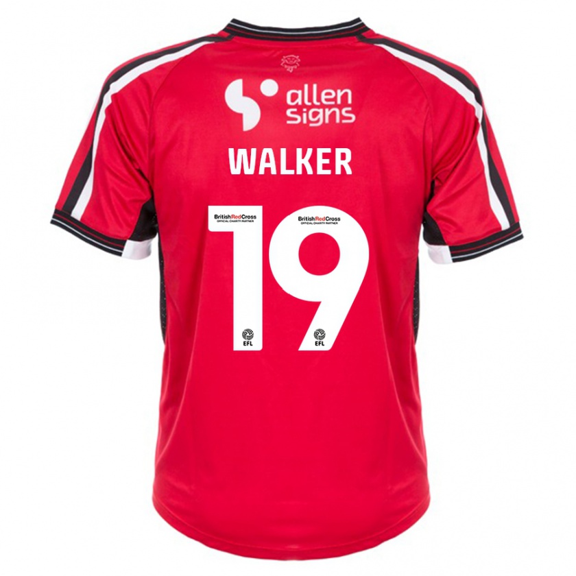 Kandiny Niño Camiseta Tyler Walker #19 Rojo 1ª Equipación 2023/24 La Camisa México