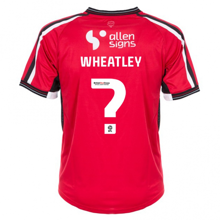 Kandiny Niño Camiseta Kyrell Wheatley #0 Rojo 1ª Equipación 2023/24 La Camisa México