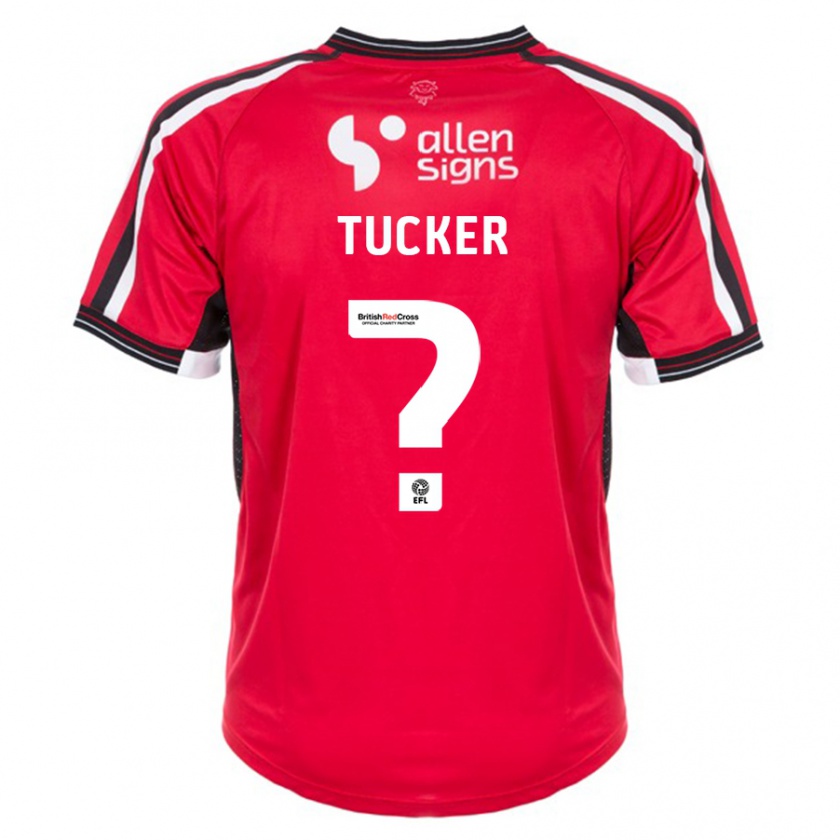 Kandiny Kinderen Tayo Alexander-Tucker #0 Rood Thuisshirt Thuistenue 2023/24 T-Shirt België