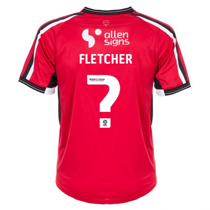 Kandiny Niño Camiseta Sinead Fletcher #0 Rojo 1ª Equipación 2023/24 La Camisa México