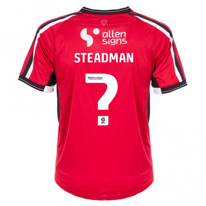 Kandiny Kinderen Jodie Steadman #0 Rood Thuisshirt Thuistenue 2023/24 T-Shirt België