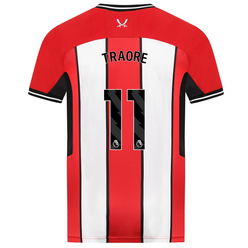 Kandiny Bambino Maglia Bénie Traoré #11 Rosso Kit Gara Home 2023/24 Maglietta