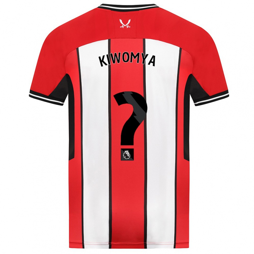 Kandiny Bambino Maglia Noah Kiwomya #0 Rosso Kit Gara Home 2023/24 Maglietta