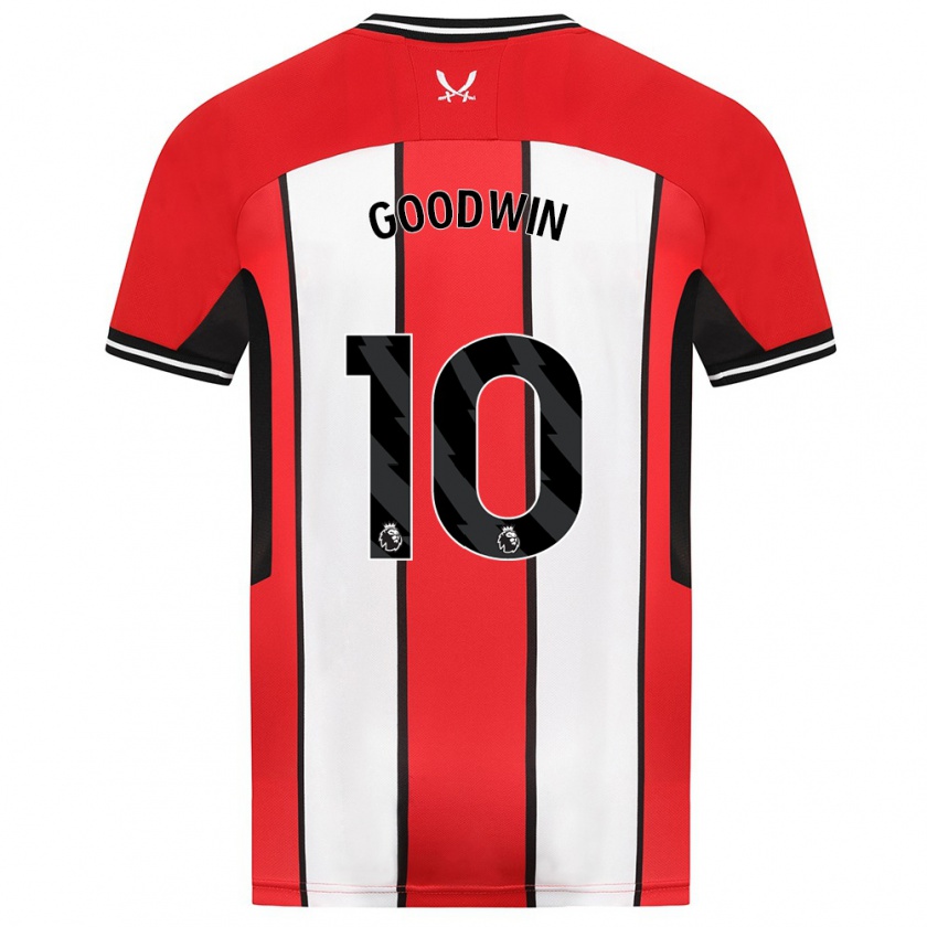 Kandiny Kinderen Isobel Goodwin #10 Rood Thuisshirt Thuistenue 2023/24 T-Shirt België