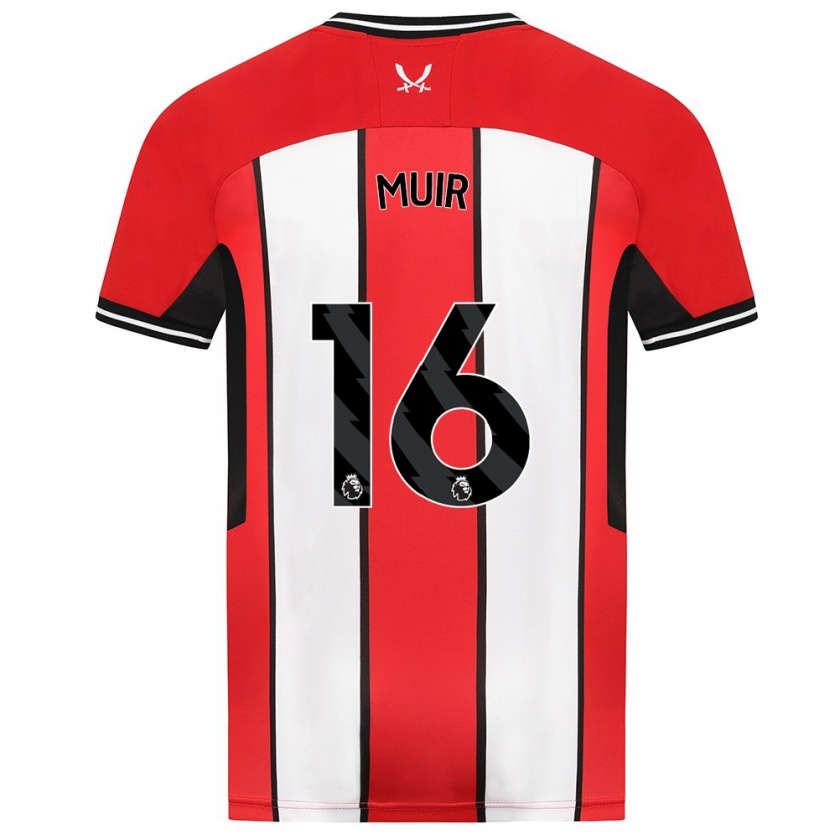 Kandiny Kinderen Chene Muir #16 Rood Thuisshirt Thuistenue 2023/24 T-Shirt België