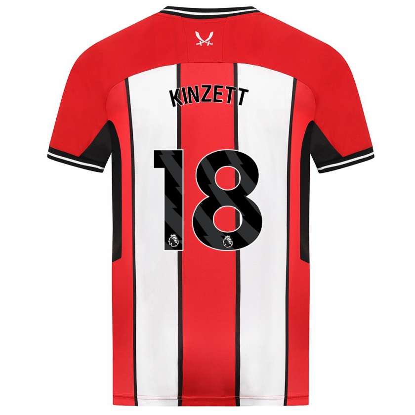 Kandiny Kinderen Ella Kinzett #18 Rood Thuisshirt Thuistenue 2023/24 T-Shirt België