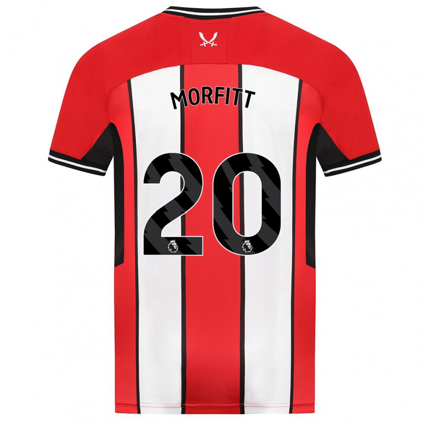 Kandiny Kinderen Izzy Morfitt #20 Rood Thuisshirt Thuistenue 2023/24 T-Shirt België