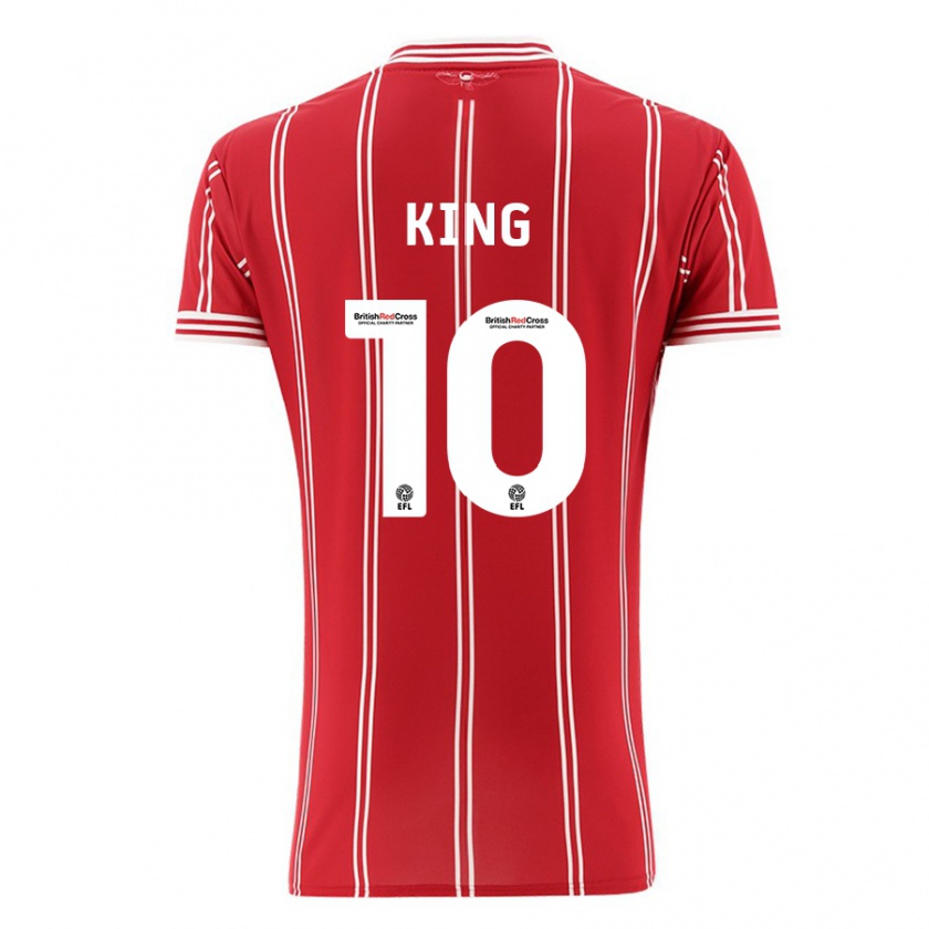 Kandiny Kinder Andy King #10 Rot Heimtrikot Trikot 2023/24 T-Shirt Österreich