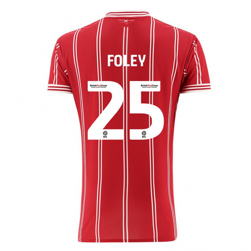 Kandiny Kinder Erin Foley #25 Rot Heimtrikot Trikot 2023/24 T-Shirt Österreich