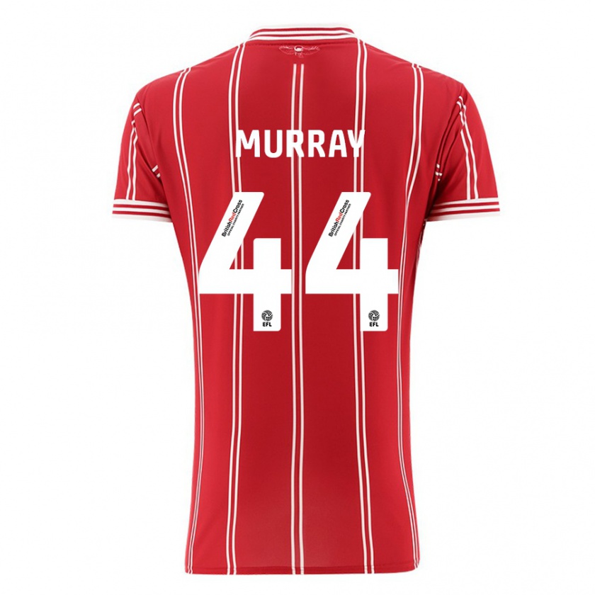 Kandiny Kinderen Satara Murray #44 Rood Thuisshirt Thuistenue 2023/24 T-Shirt België