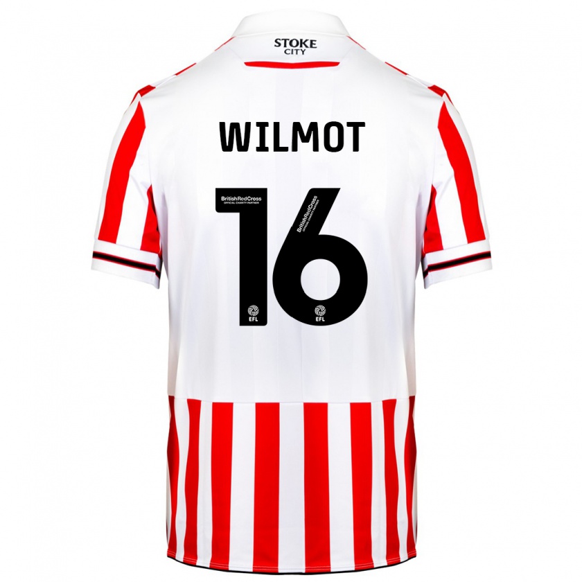 Kandiny Kinderen Ben Wilmot #16 Rood Wit Thuisshirt Thuistenue 2023/24 T-Shirt België