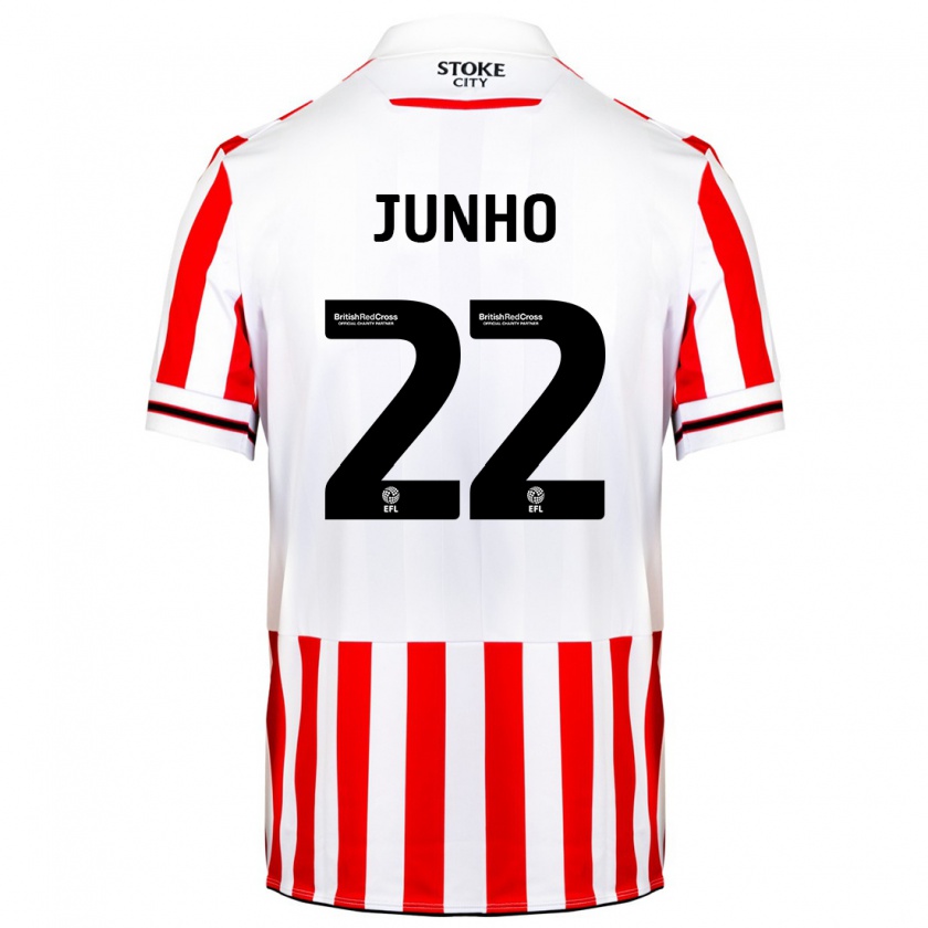 Kandiny Niño Camiseta Joon-Ho Bae #22 Rojo Blanco 1ª Equipación 2023/24 La Camisa