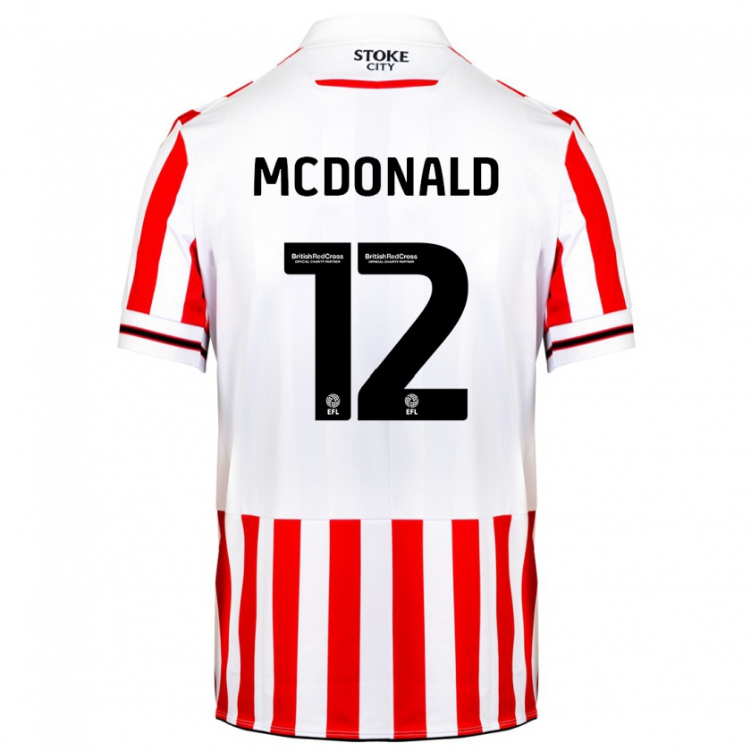 Kandiny Kinder Kayleigh Mcdonald #12 Rot-Weiss Heimtrikot Trikot 2023/24 T-Shirt Österreich