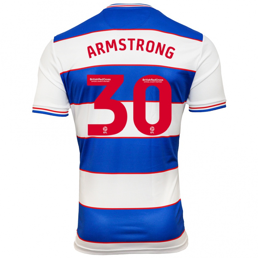 Kandiny Bambino Maglia Sinclair Armstrong #30 Bianco Blu Kit Gara Home 2023/24 Maglietta