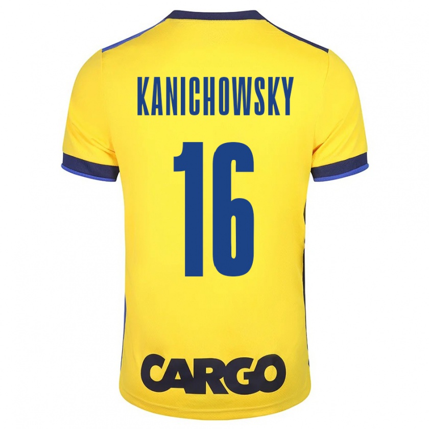 Kandiny Kinder Gabi Kanichowsky #16 Gelb Heimtrikot Trikot 2023/24 T-Shirt Österreich