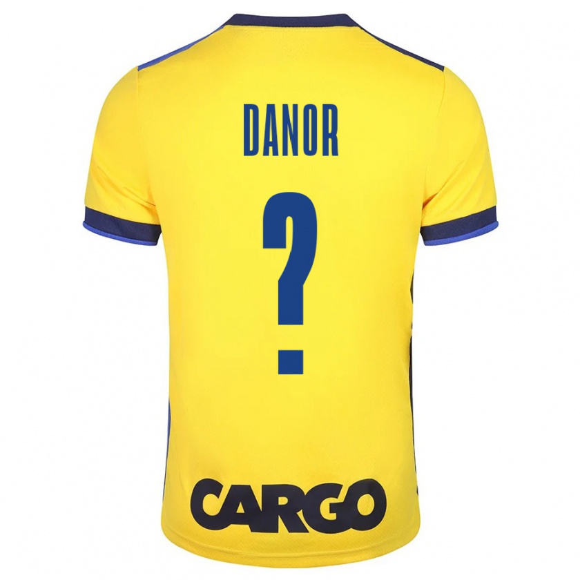 Kandiny Bambino Maglia Yaheli Danor #0 Giallo Kit Gara Home 2023/24 Maglietta