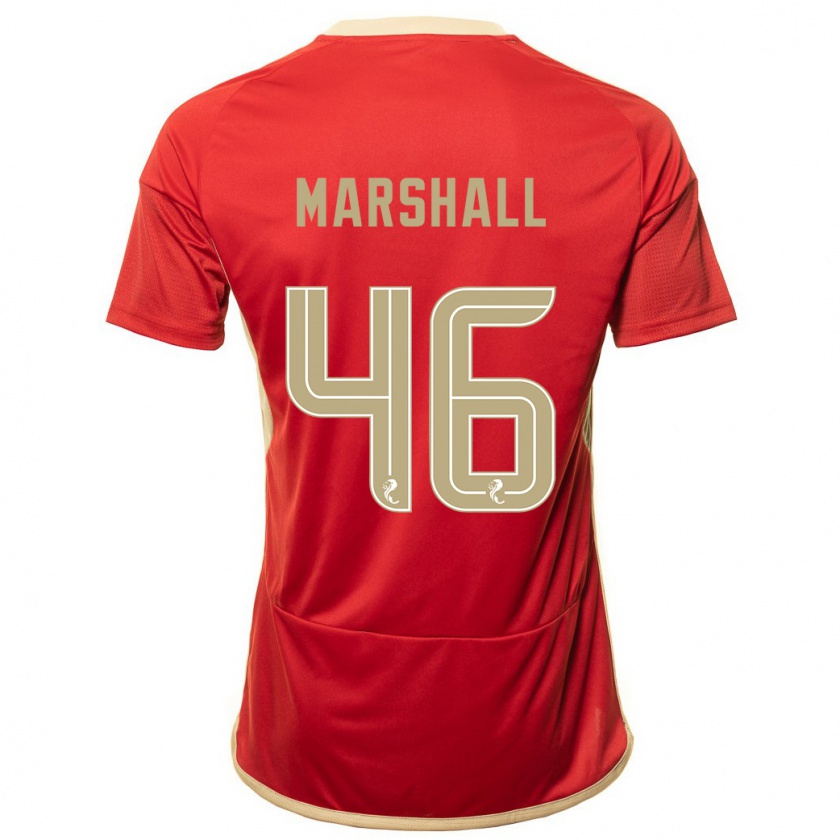 Kandiny Bambino Maglia Findlay Marshall #46 Rosso Kit Gara Home 2023/24 Maglietta