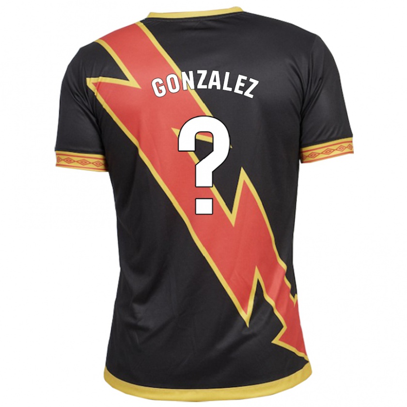 Kandiny Bambino Maglia Aitor González #0 Nero Kit Gara Away 2023/24 Maglietta