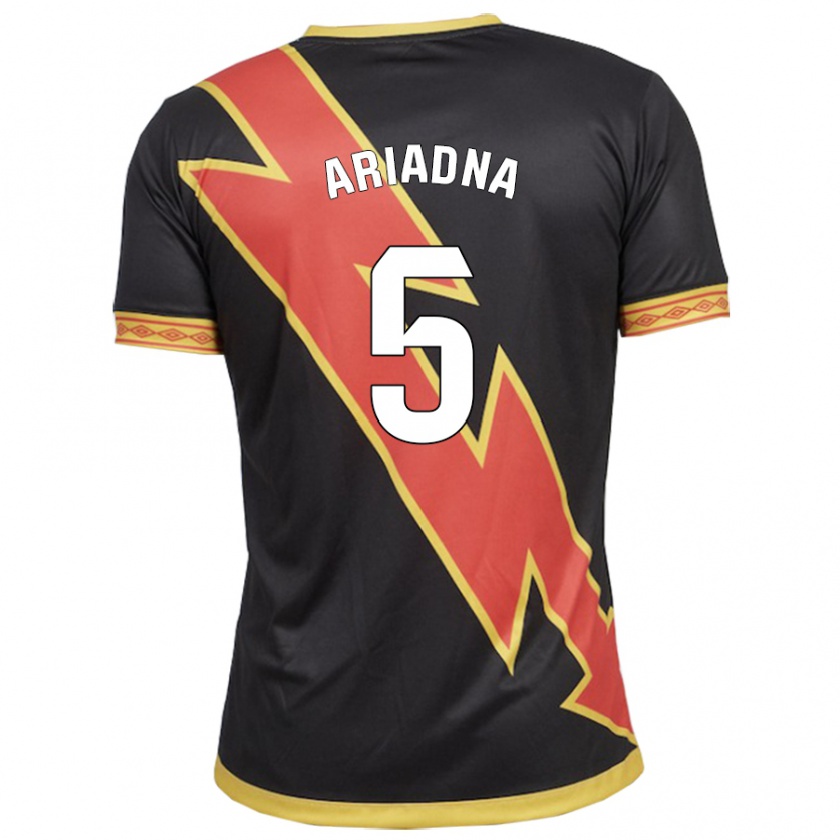 Kandiny Bambino Maglia Ariadna Rovirola Moreno #5 Nero Kit Gara Away 2023/24 Maglietta