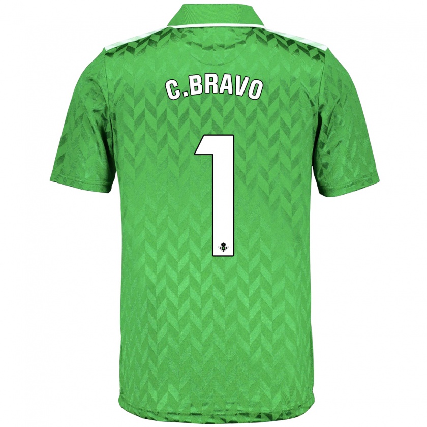 Kandiny Niño Camiseta Claudio Bravo #1 Verde 2ª Equipación 2023/24 La Camisa