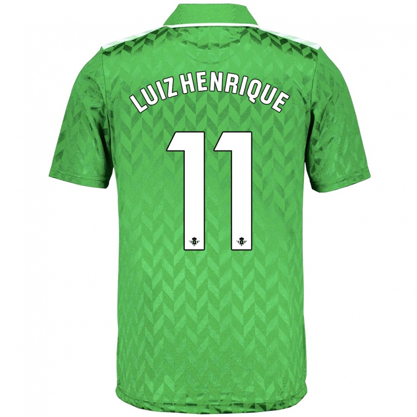 Kandiny Niño Camiseta Luiz Henrique #11 Verde 2ª Equipación 2023/24 La Camisa