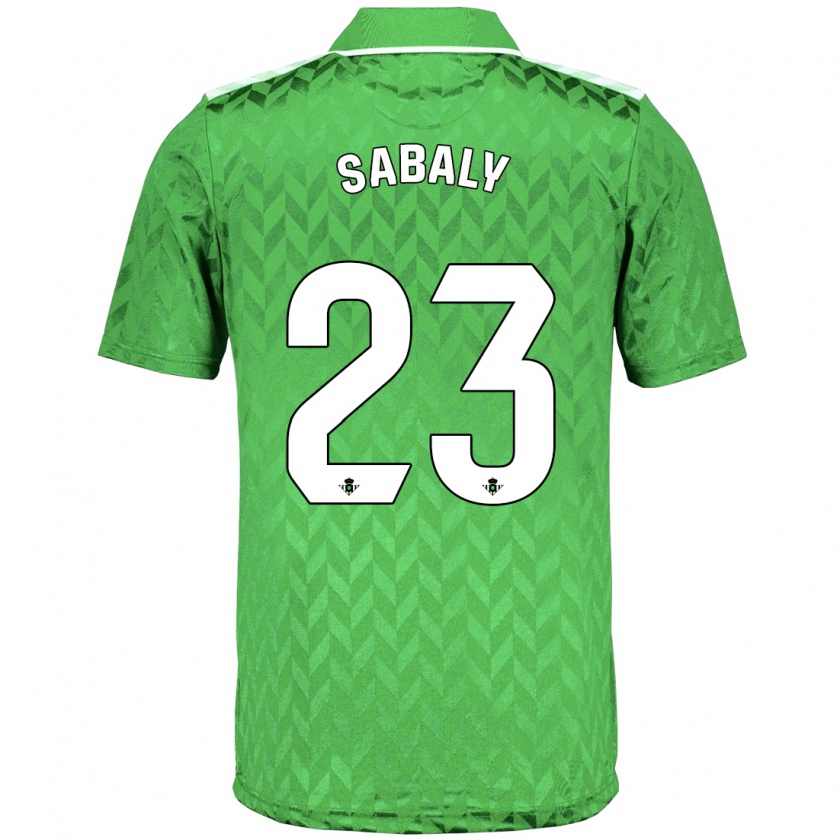 Kandiny Niño Camiseta Youssouf Sabaly #23 Verde 2ª Equipación 2023/24 La Camisa