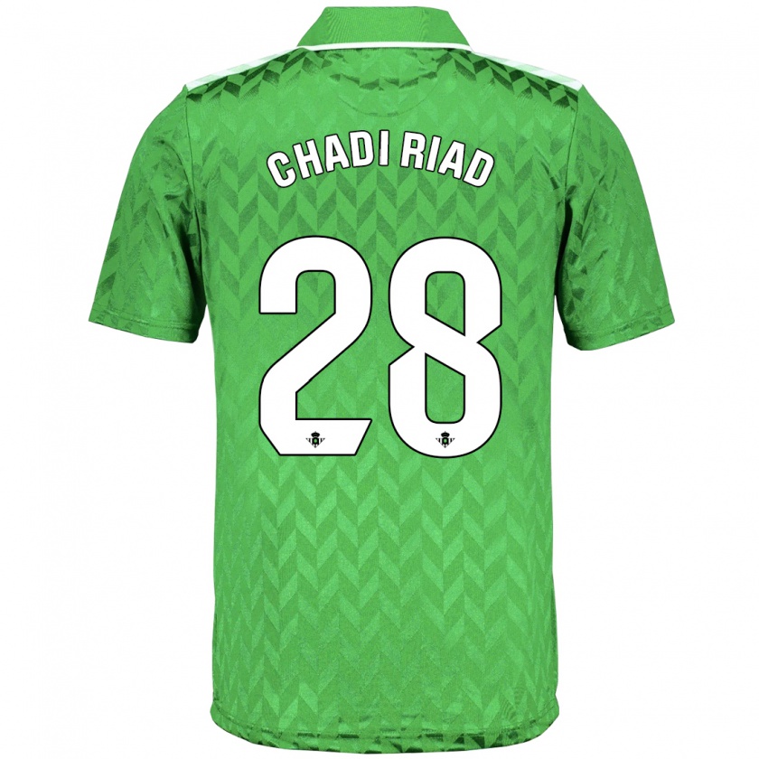 Kandiny Bambino Maglia Chadi Riad #28 Verde Kit Gara Away 2023/24 Maglietta