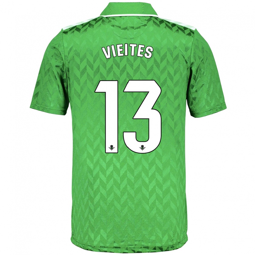 Kandiny Niño Camiseta Fran Vieites #13 Verde 2ª Equipación 2023/24 La Camisa