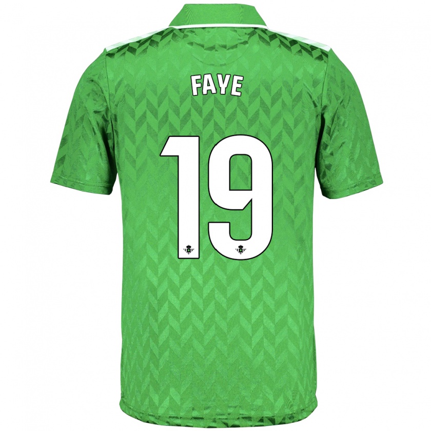 Kandiny Niño Camiseta Souleymane Faye #19 Verde 2ª Equipación 2023/24 La Camisa