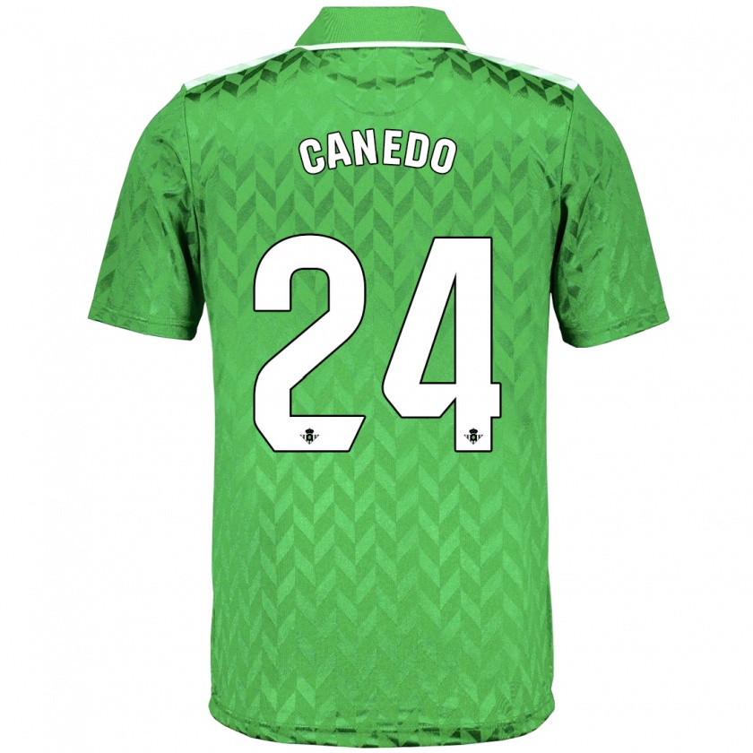 Kandiny Niño Camiseta Damián Canedo #24 Verde 2ª Equipación 2023/24 La Camisa