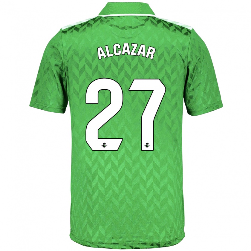 Kandiny Kinder Lucas Alcázar #27 Grün Auswärtstrikot Trikot 2023/24 T-Shirt Österreich