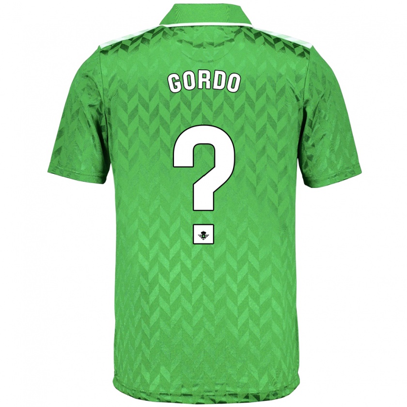 Kandiny Bambino Maglia Josan Gordo #0 Verde Kit Gara Away 2023/24 Maglietta