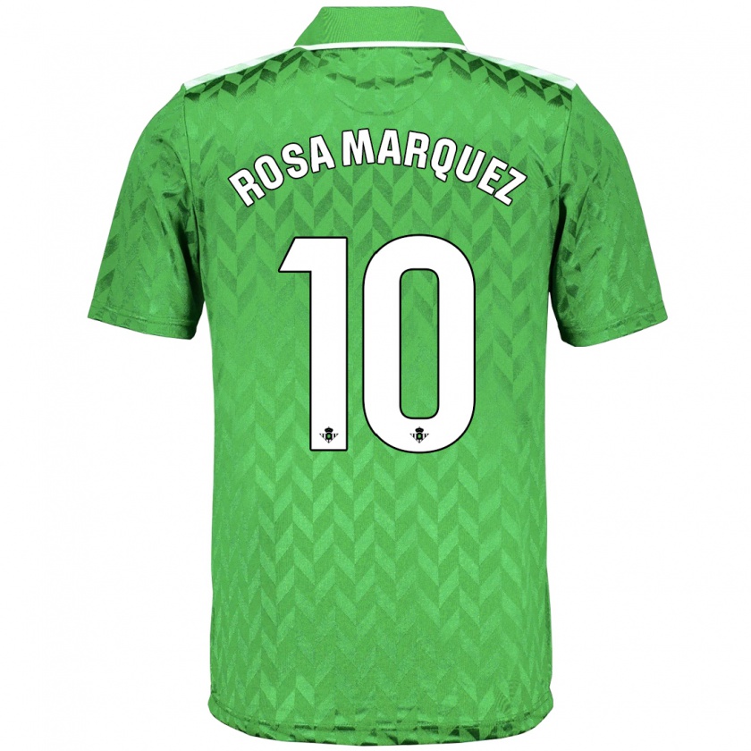 Kandiny Niño Camiseta Rosa Márquez Baena #10 Verde 2ª Equipación 2023/24 La Camisa