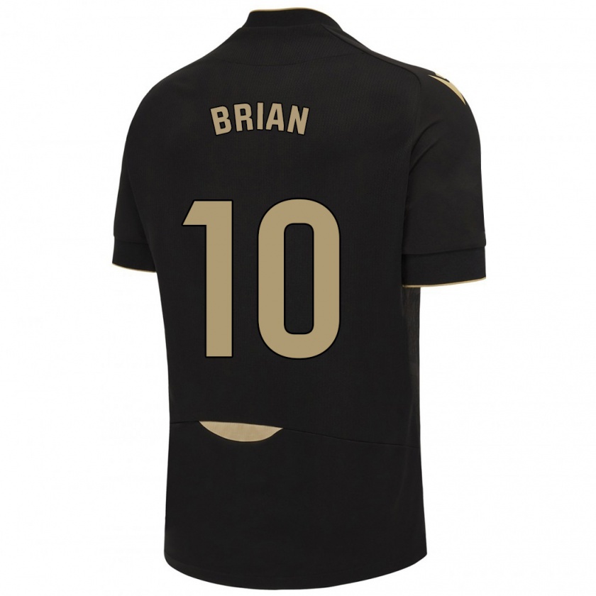 Kandiny Niño Camiseta Brian Ocampo #10 Negro 2ª Equipación 2023/24 La Camisa México