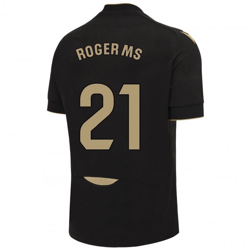 Kandiny Bambino Maglia Roger Martí #21 Nero Kit Gara Away 2023/24 Maglietta