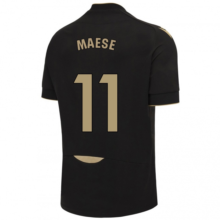 Kandiny Kinder María Del Carmen Maese Gaitán #11 Schwarz Auswärtstrikot Trikot 2023/24 T-Shirt Österreich