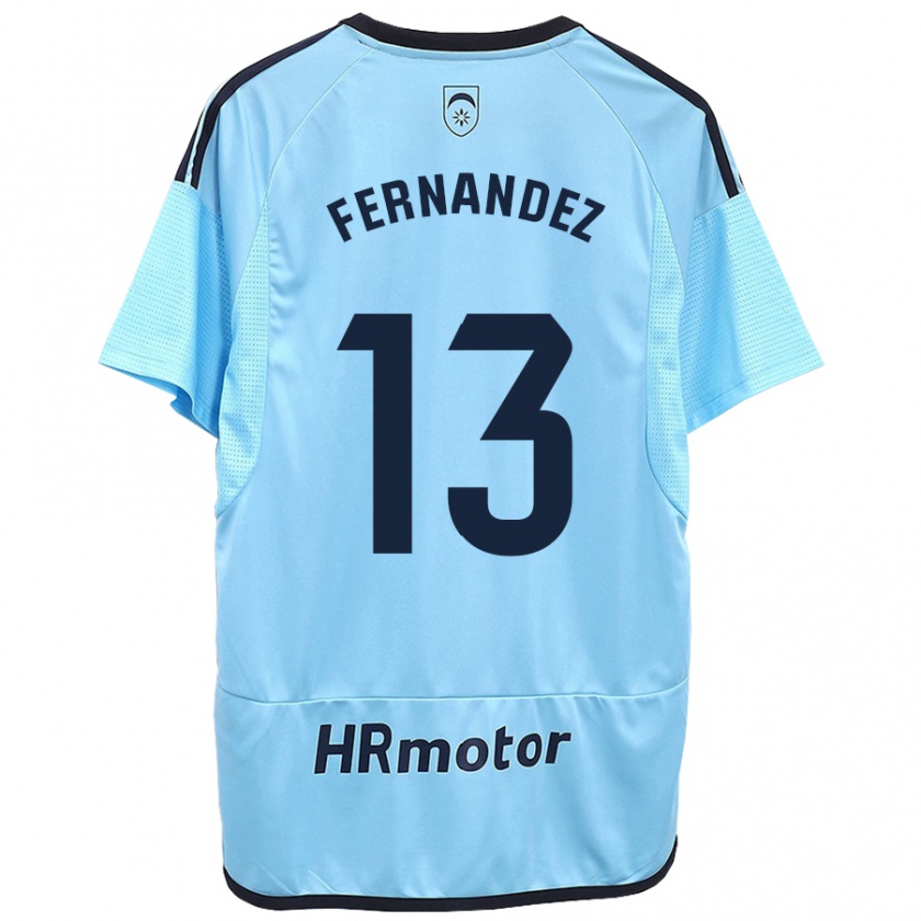 Kandiny Bambino Maglia Aitor Fernández #13 Blu Kit Gara Away 2023/24 Maglietta