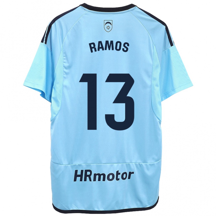 Kandiny Bambino Maglia Darío Ramos #13 Blu Kit Gara Away 2023/24 Maglietta