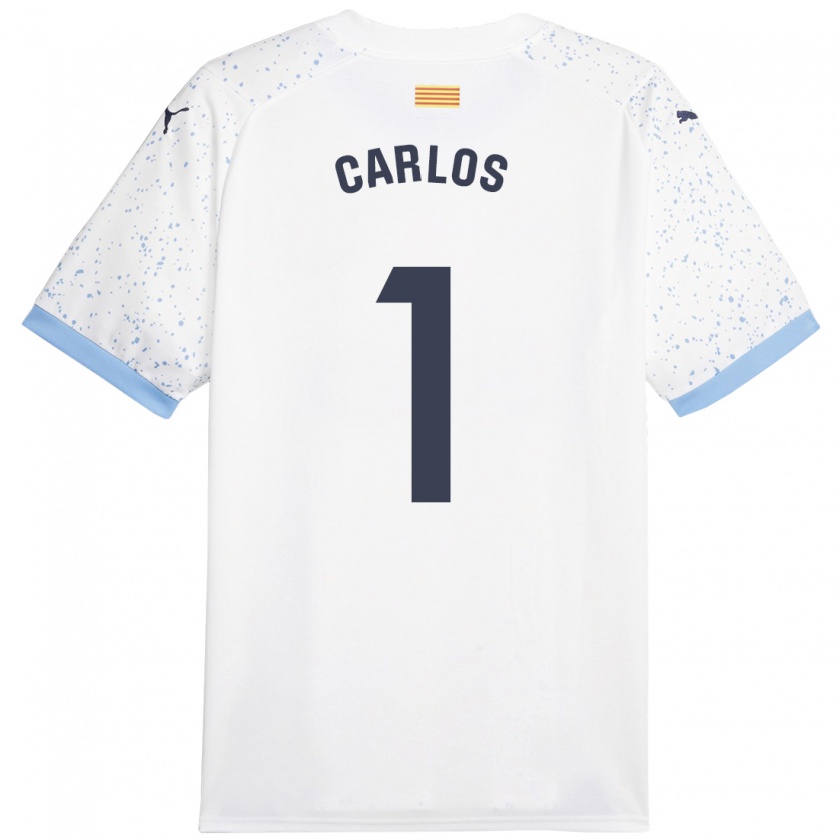 Kandiny Niño Camiseta Juan Carlos #1 Blanco 2ª Equipación 2023/24 La Camisa