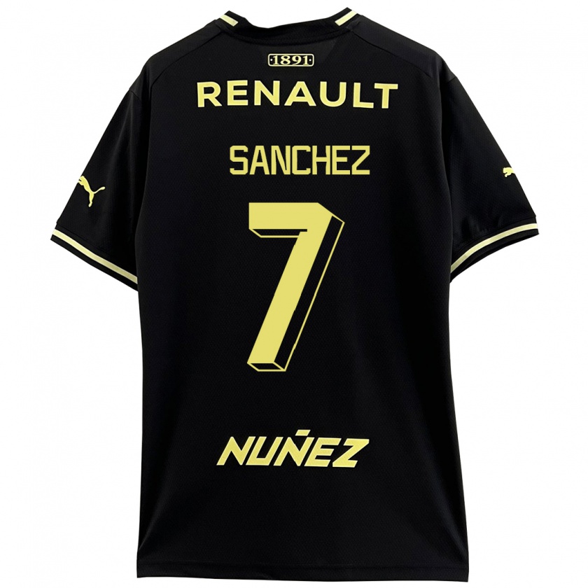 Kandiny Niño Camiseta Carlos Sánchez #7 Negro 2ª Equipación 2023/24 La Camisa México