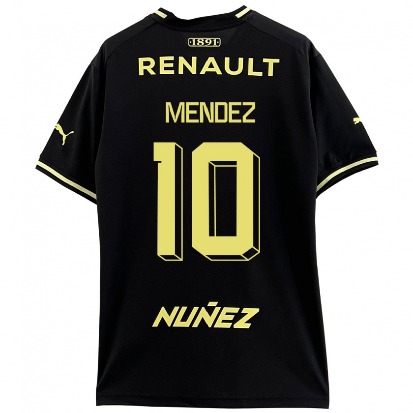 Kandiny Kinder Kevin Méndez #10 Schwarz Auswärtstrikot Trikot 2023/24 T-Shirt Österreich