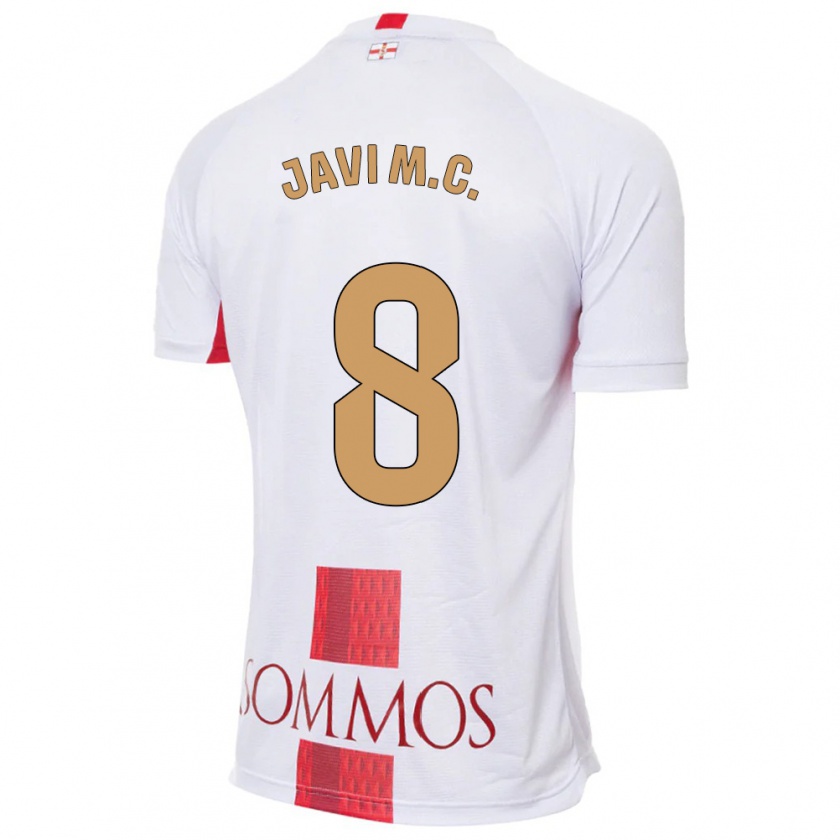 Kandiny Niño Camiseta Javi Martínez #8 Blanco 2ª Equipación 2023/24 La Camisa