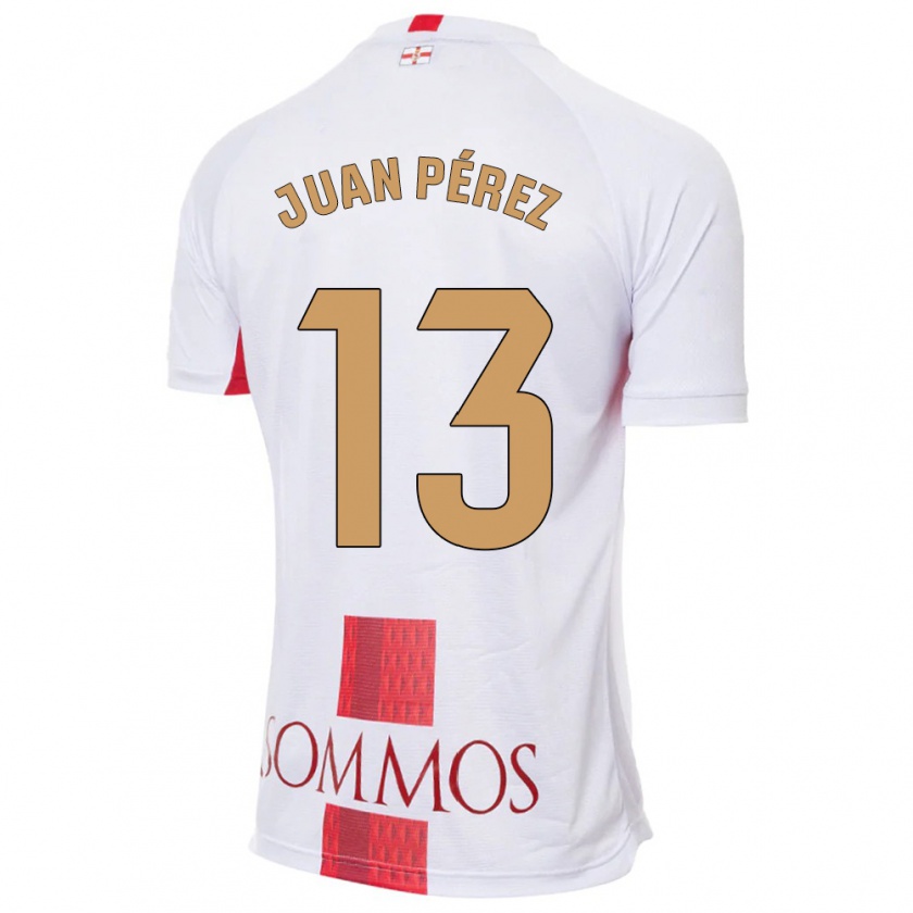 Kandiny Kinder Juan Pérez #13 Weiß Auswärtstrikot Trikot 2023/24 T-Shirt Österreich