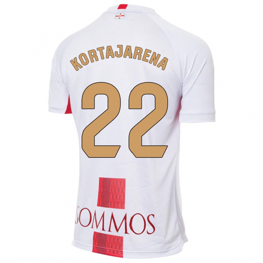 Kandiny Niño Camiseta Iker Kortajarena #22 Blanco 2ª Equipación 2023/24 La Camisa