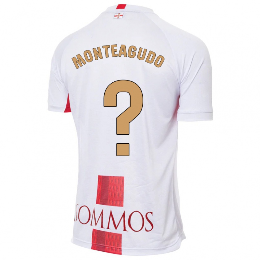 Kandiny Niño Camiseta Miguel Monteagudo #0 Blanco 2ª Equipación 2023/24 La Camisa