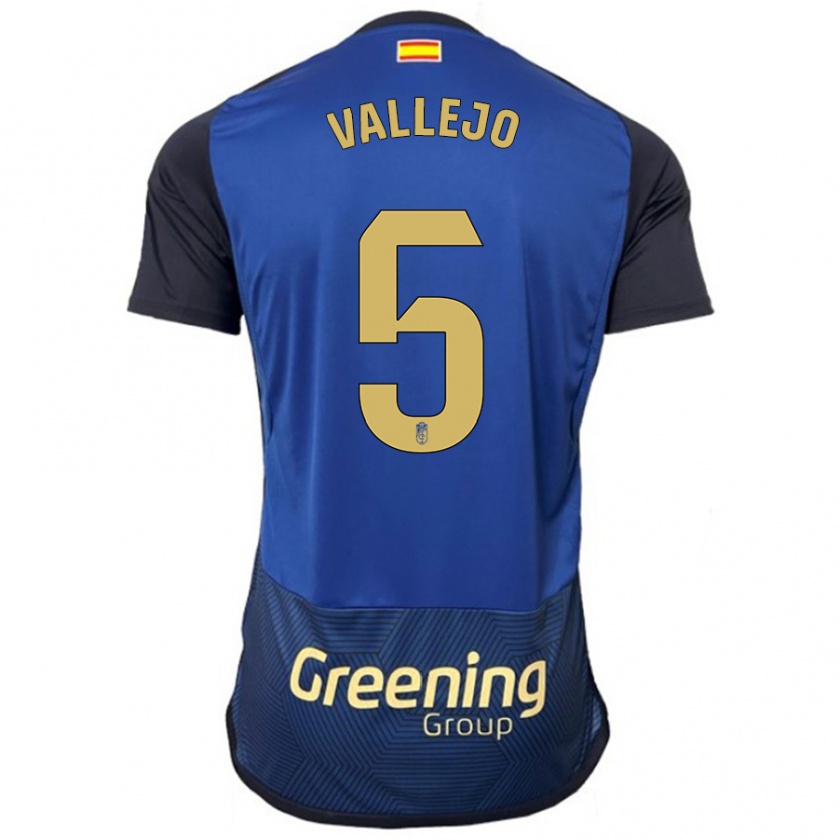 Kandiny Kinder Jesús Vallejo #5 Marine Auswärtstrikot Trikot 2023/24 T-Shirt Österreich